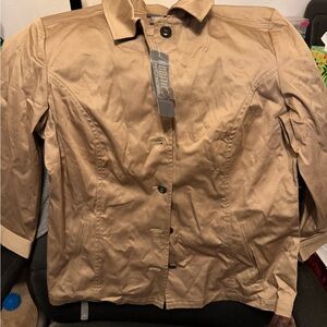 Chico's Tan Button-Up Blouse